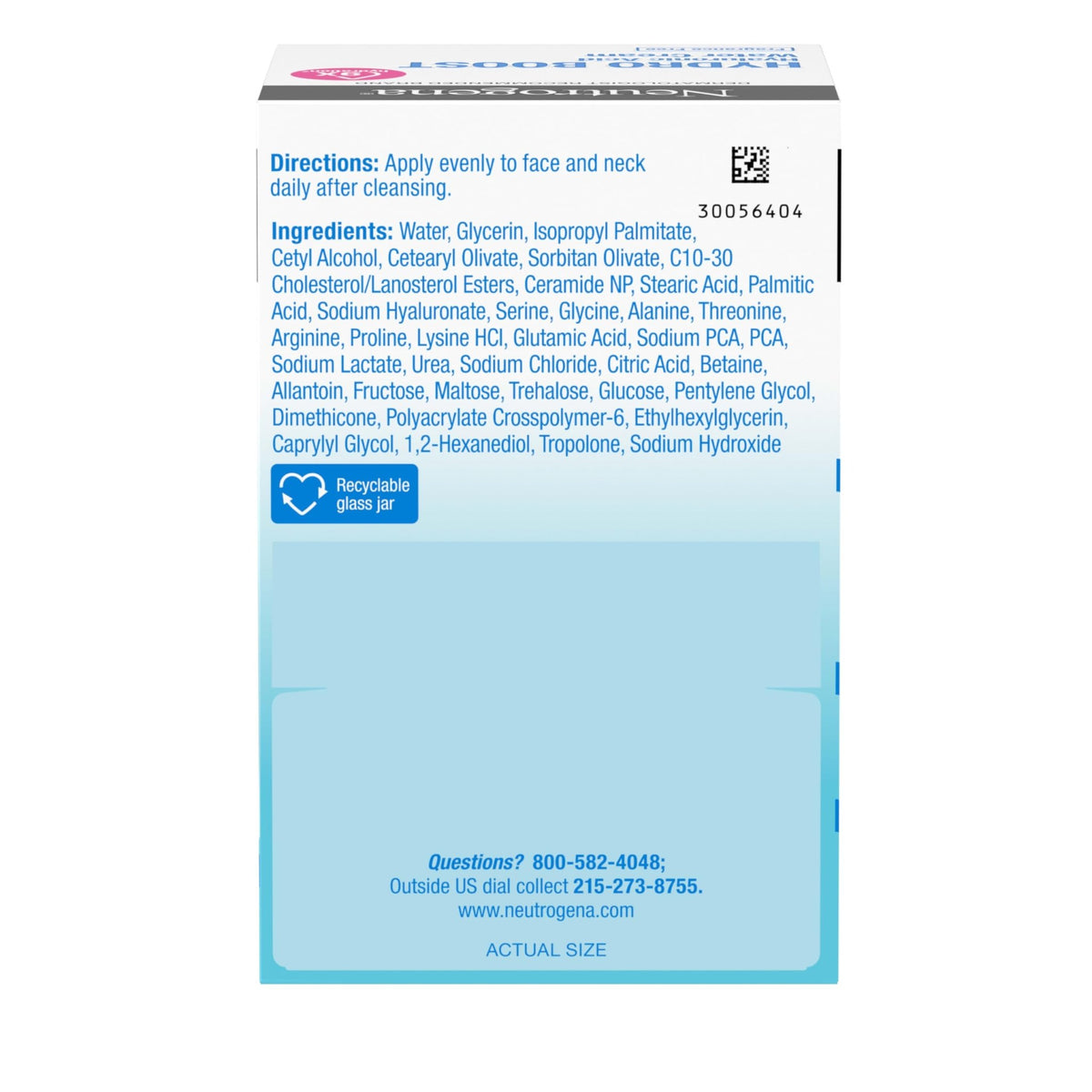 Neutrogena Hydro Boost Water Cream, 72 Hr Hydration for Normal/Extra Dry Skin, Fragrance Free, Face Moisturizer with Hyaluronic Acid, 1.7 oz - FENGGESTORE20
