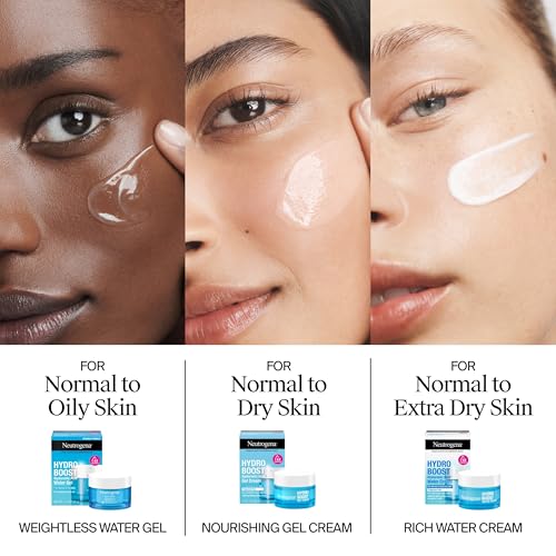 Neutrogena Hydro Boost Water Cream, 72 Hr Hydration for Normal/Extra Dry Skin, Fragrance Free, Face Moisturizer with Hyaluronic Acid, 1.7 oz - FENGGESTORE20