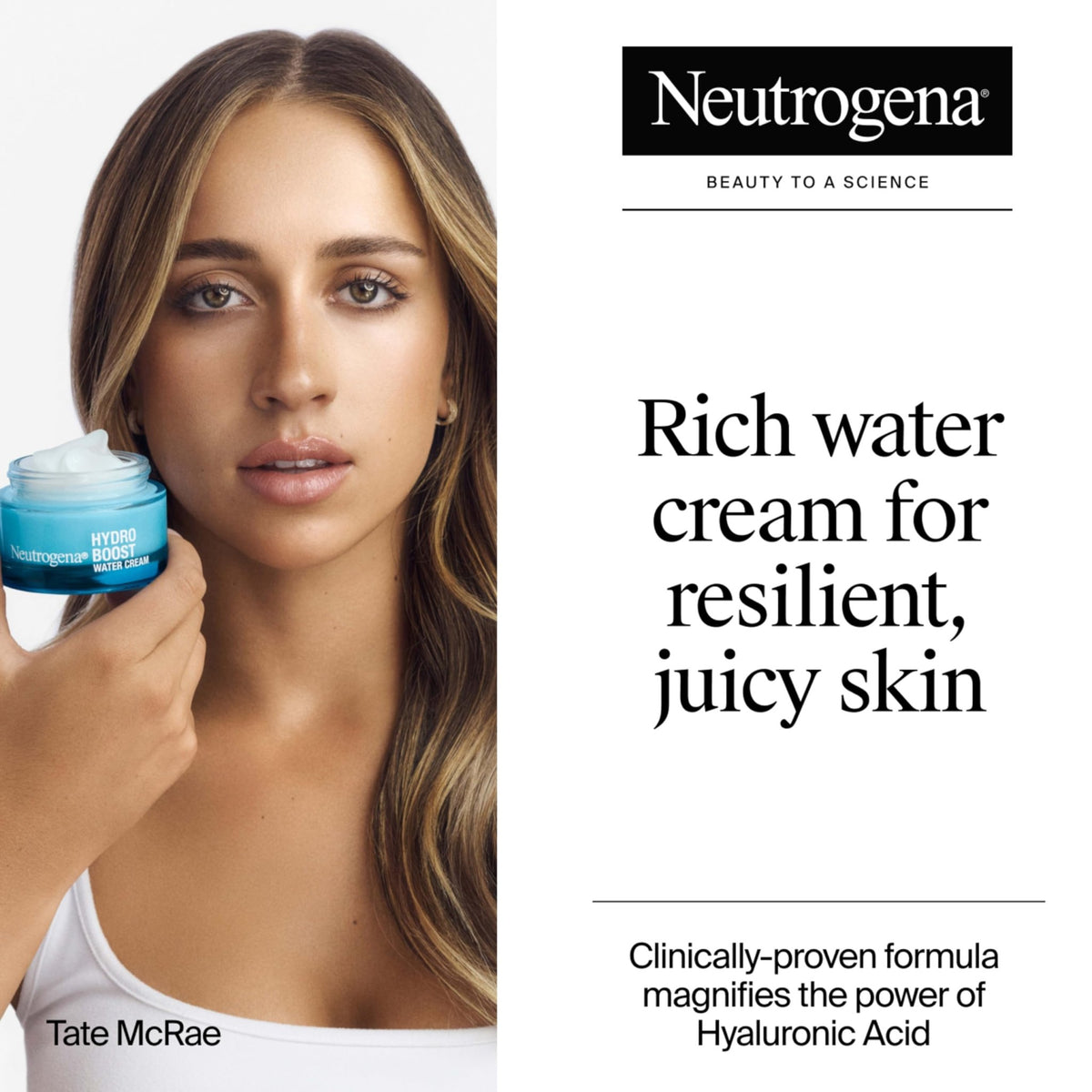 Neutrogena Hydro Boost Water Cream, 72 Hr Hydration for Normal/Extra Dry Skin, Fragrance Free, Face Moisturizer with Hyaluronic Acid, 1.7 oz - FENGGESTORE20