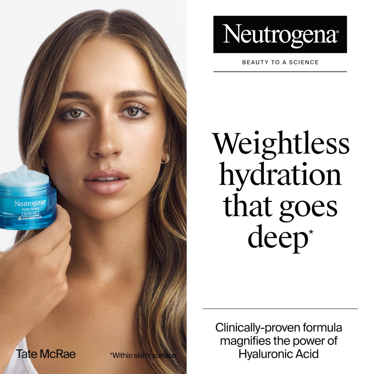 Neutrogena Hydro Boost Water Gel, Hyaluronic Acid Facial Moisturizer for Normal to Oily Skin, Hydrating Face Moisturizer, - FENGGESTORE20