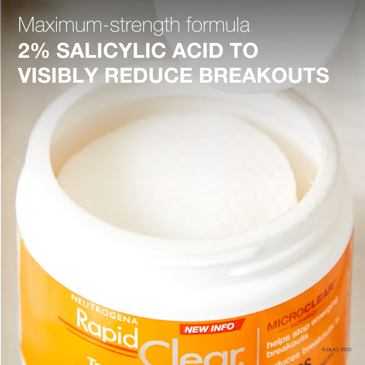 Neutrogena Rapid Clear Maximum Strength Acne Treatment Pads - Salicylic Acid Formula - FENGGESTORE20