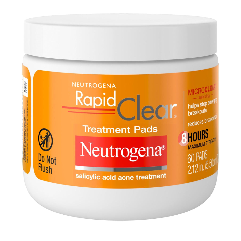 Neutrogena Rapid Clear Maximum Strength Acne Treatment Pads - Salicylic Acid Formula - FENGGESTORE20