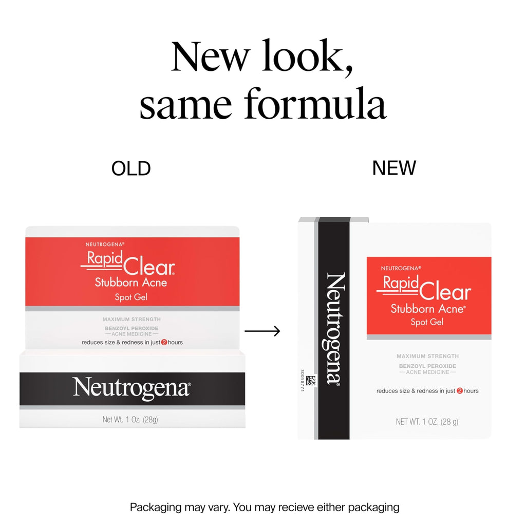Neutrogena Rapid Clear Stubborn Acne Spot Treatment Gel, Maximum Strength 10% Benzoyl Per-oxide - FENGGESTORE20