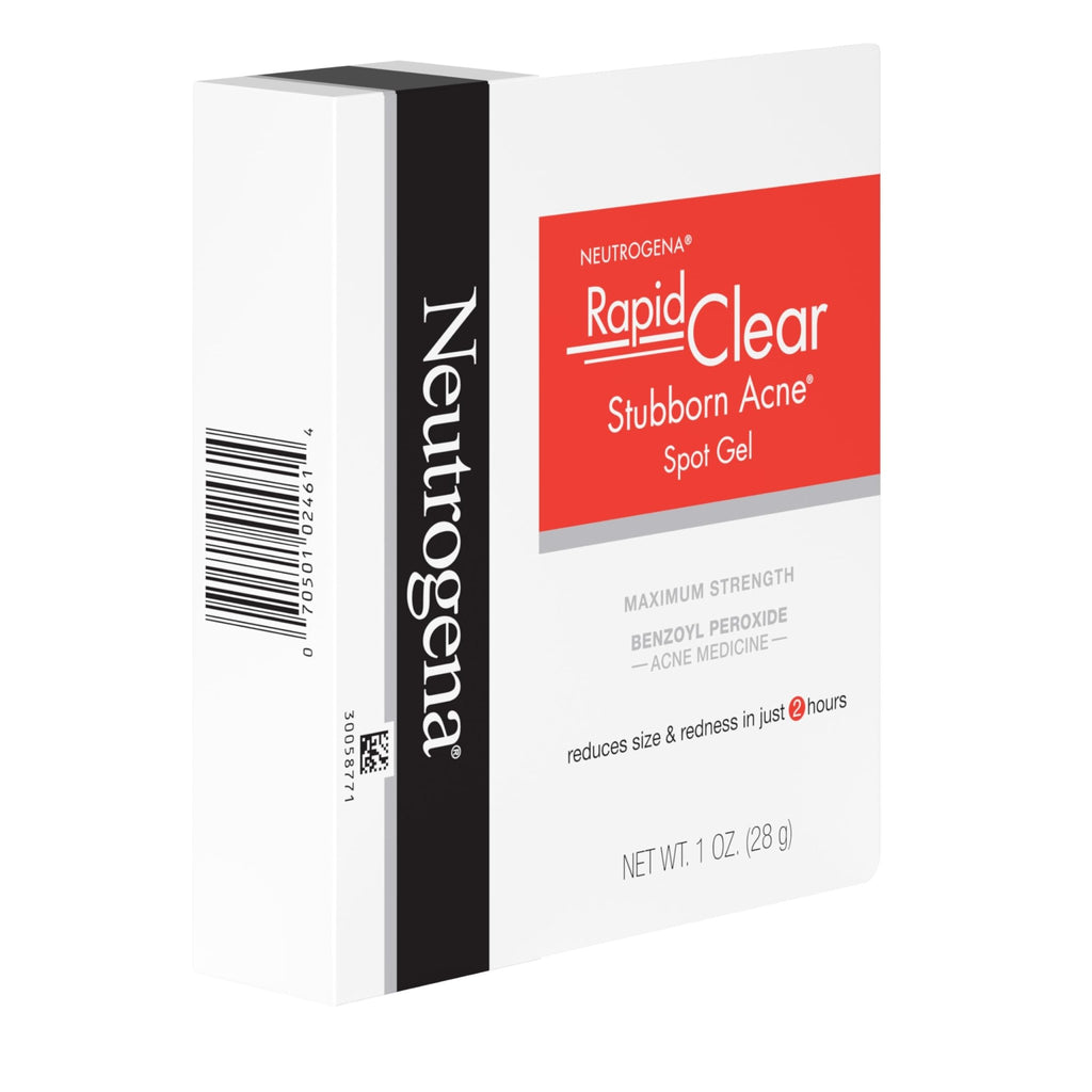 Neutrogena Rapid Clear Stubborn Acne Spot Treatment Gel, Maximum Strength 10% Benzoyl Per-oxide - FENGGESTORE20