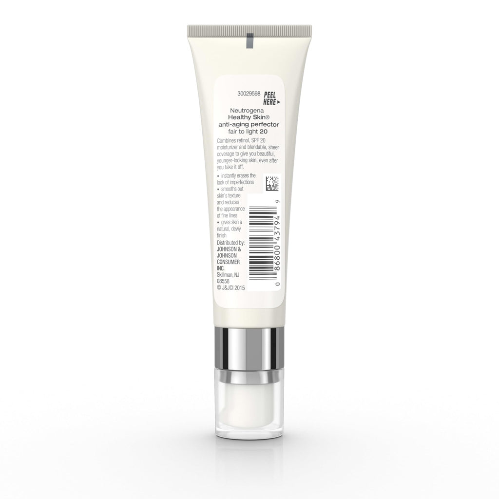 Neutrogena Retinol Treatment and Tinted Facial Moisturizer, Healthy Skin Anti-Aging Perfector with Broad Spectrum SPF 20 Sunscreen - FENGGESTORE20
