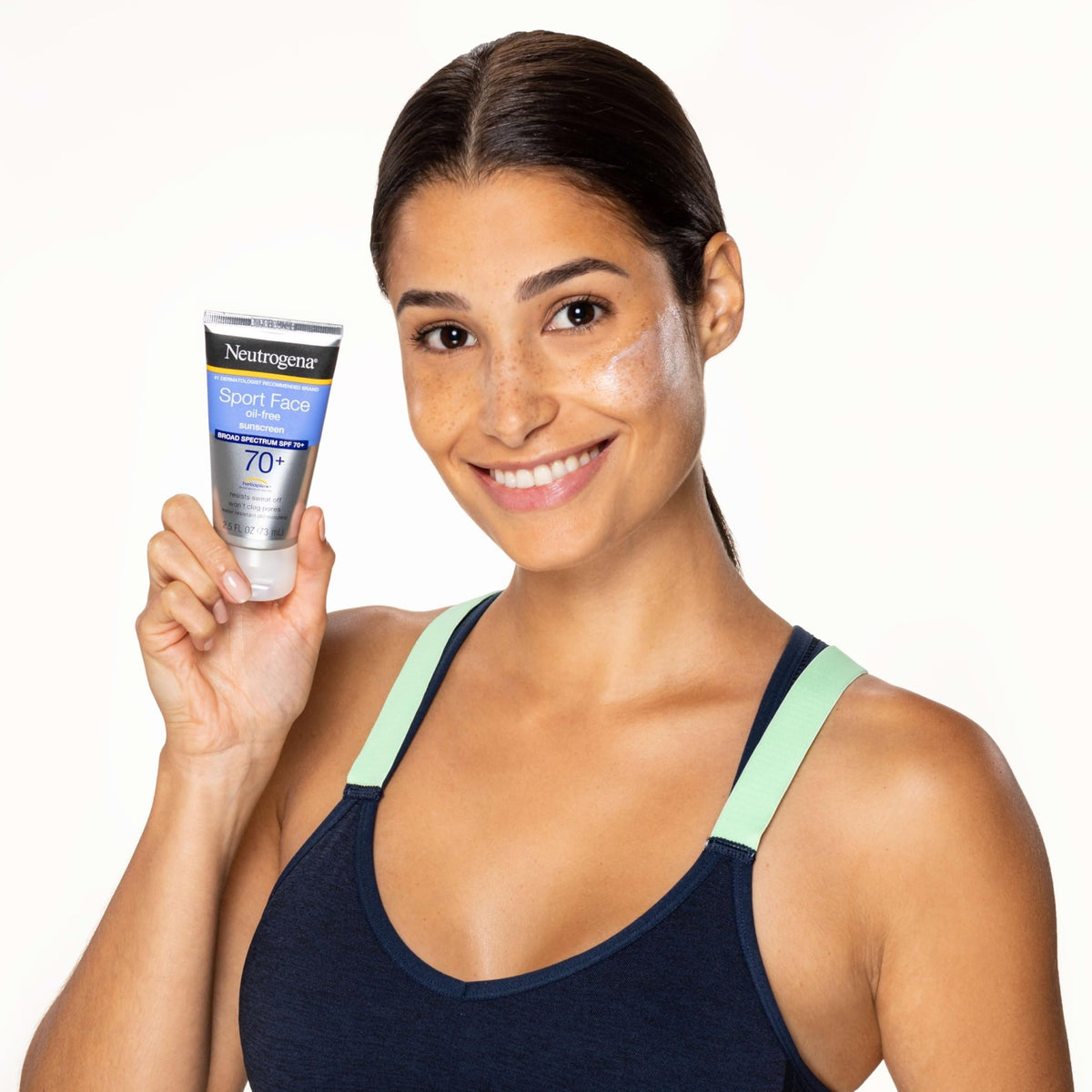 Neutrogena Sport Face Sunscreen SPF 70+, Oil-Free, 2.5 fl oz, Sweat & Water-Resistant - FENGGESTORE20