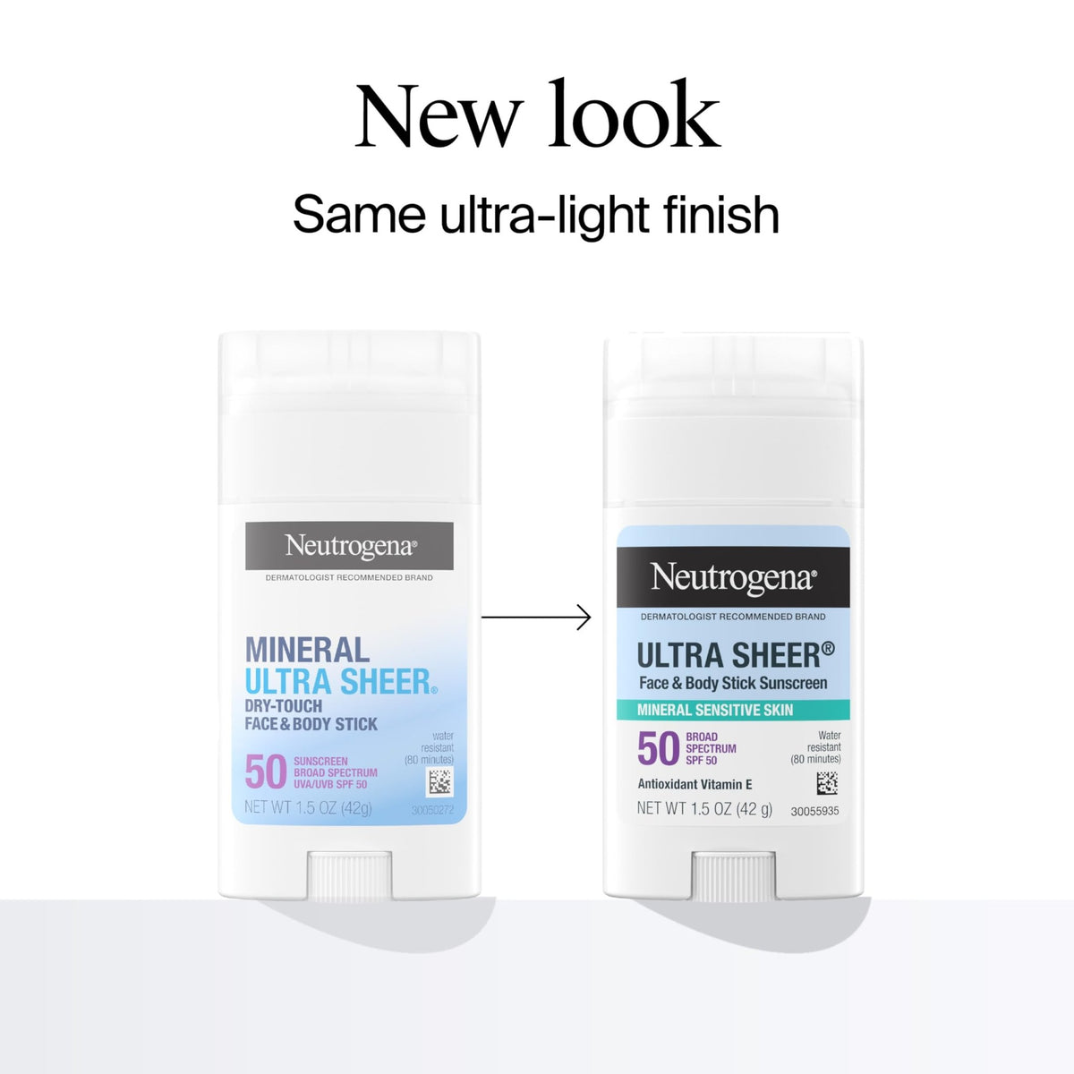 Neutrogena Ultra Sheer Dry Touch SPF 50 Mineral Sunscreen Stick for Sensitive Skin, Zinc Oxide, Body & Face Sunscreen - FENGGESTORE20