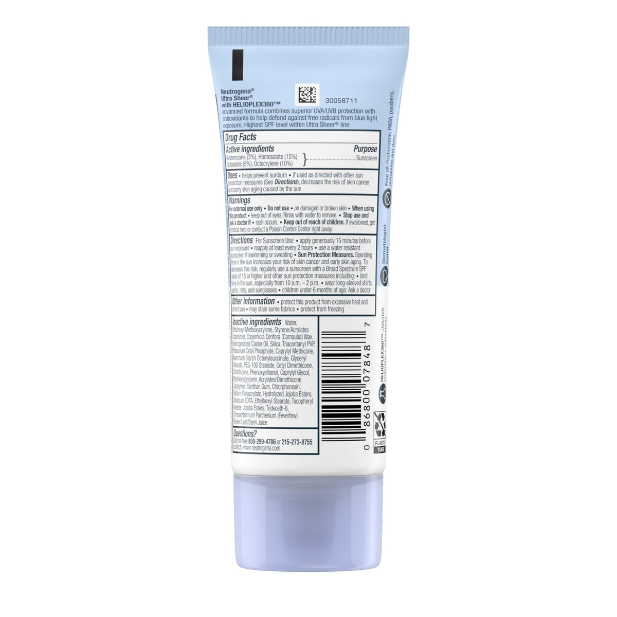 Neutrogena Ultra Sheer Dry-Touch Sunscreen Lotion, Max 100+ Broad Spectrum SPF 100 UVA/UVB Protection, Lightweight - FENGGESTORE20