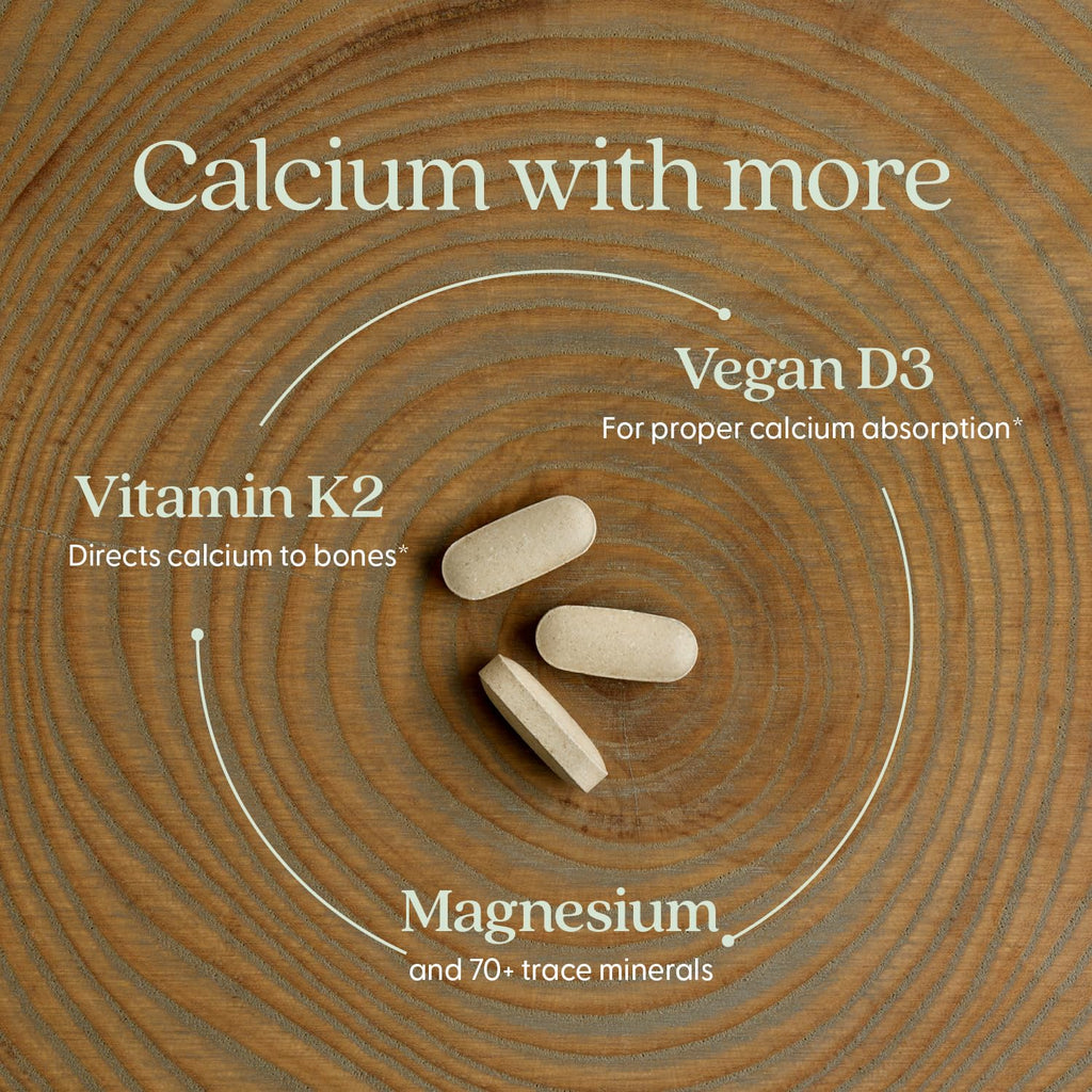 New Chapter Calcium Supplement - Bone Strength Plant-Based USDA Organic Calcium with Magnesium, Vitamin D3+K2, for Bone Health & Joint Mobility, Heart Support - FENGGESTORE20
