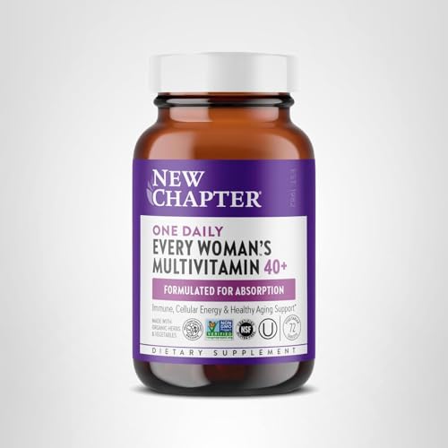 New Chapter Women’s Multivitamin 40+, extra B6 & B12, Biotin for Hair Growth, D3, Vit C, Zinc for Immune & Stress Support, Gentle on an Empty Stomach - FENGGESTORE20