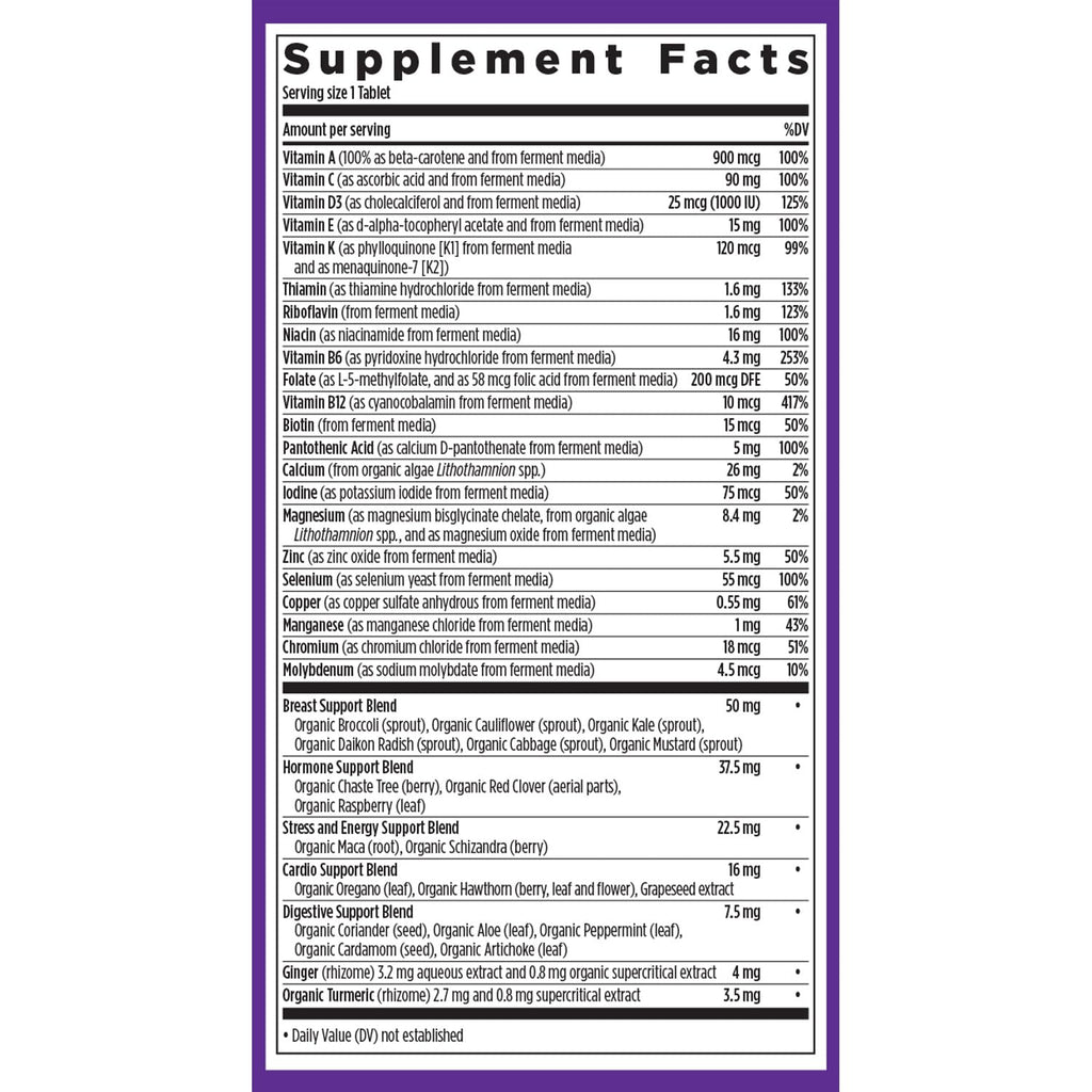New Chapter Women’s Multivitamin 40+, extra B6 & B12, Biotin for Hair Growth, D3, Vit C, Zinc for Immune & Stress Support, Gentle on an Empty Stomach - FENGGESTORE20