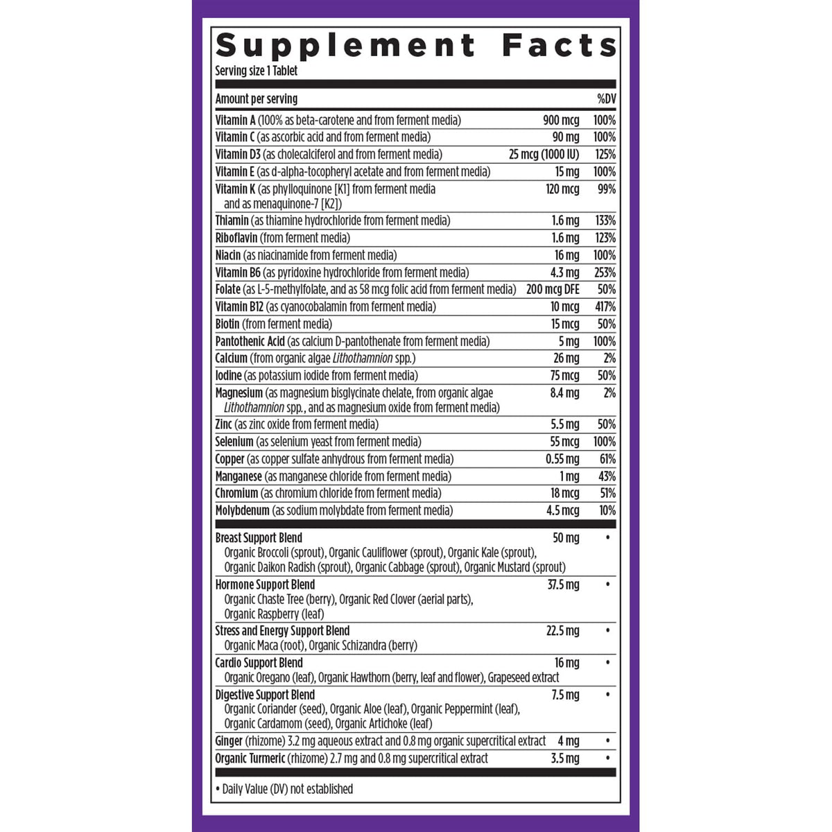 New Chapter Women’s Multivitamin 40+, extra B6 & B12, Biotin for Hair Growth, D3, Vit C, Zinc for Immune & Stress Support, Gentle on an Empty Stomach - FENGGESTORE20