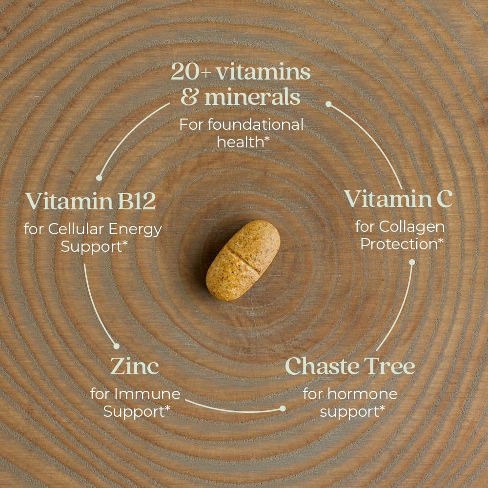 New Chapter Women’s Multivitamin 40+, extra B6 & B12, Biotin for Hair Growth, D3, Vit C, Zinc for Immune & Stress Support, Gentle on an Empty Stomach - FENGGESTORE20