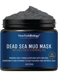 New York Biology Dead Sea Mud Mask for Face and Body | with Turmeric Oil | Spa Quality Pore Refiner for Oily Skin | Natural Skincare for Women & Men - FENGGESTORE20