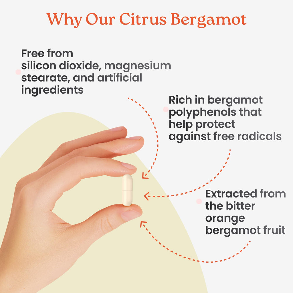NewLife Naturals Citrus Bergamot Supplements 500 MG - Heart Health - Supplement for Wellness and Aging Support - FENGGESTORE20