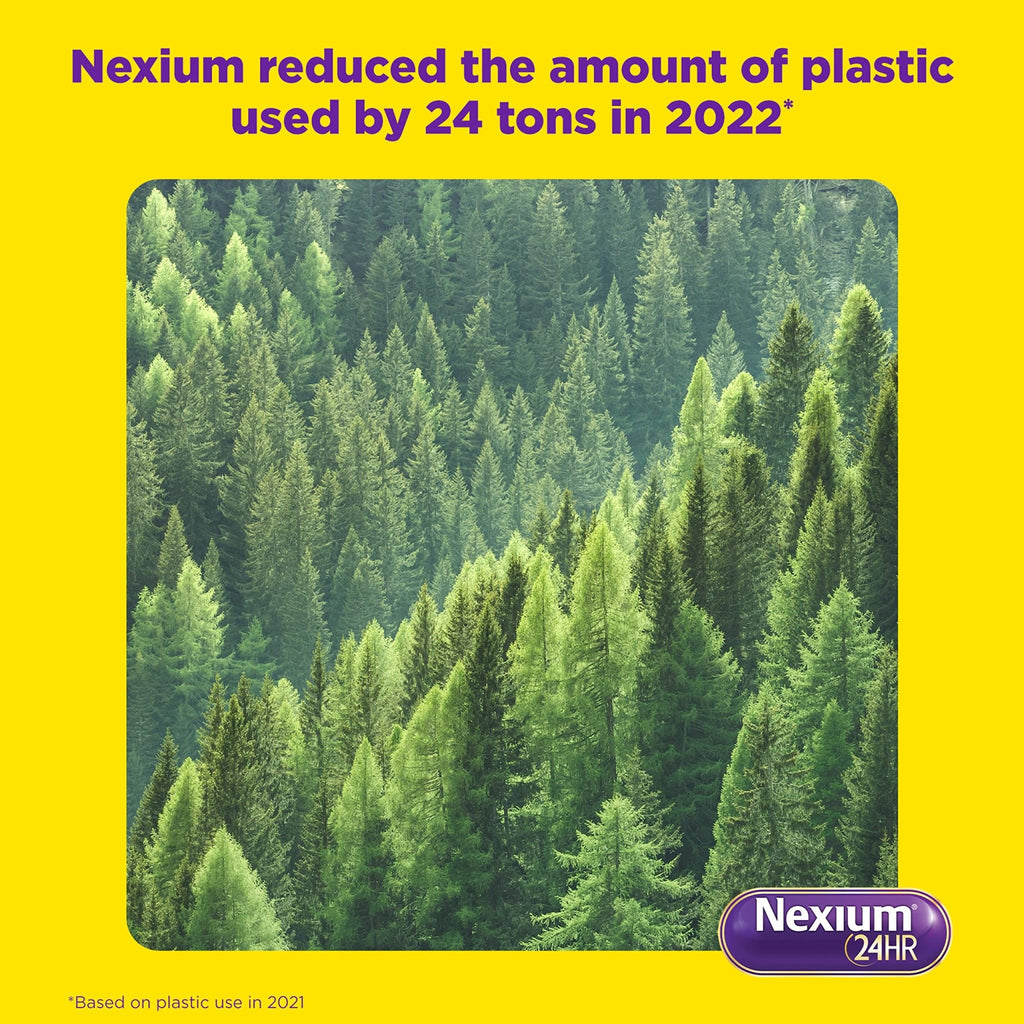 Nexium 24HR ClearMinis Acid Reducer Heartburn Relief Delayed Release Capsules for All-Day and All-Night Protection from Frequent Heartburn, Heartburn Medicine with Esomeprazole Magnesium - 42 Count - FENGGESTORE20