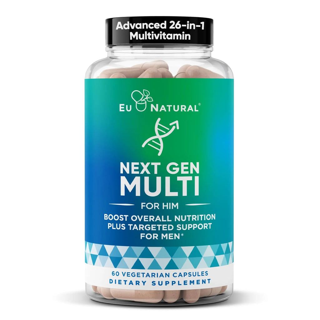 Next Gen Multi for Him Advanced Men’s Multivitamin Supplement – 26-in-1 Multiblend for Beard & Hair Growth, Men’s Reproductive Health - FENGGESTORE20
