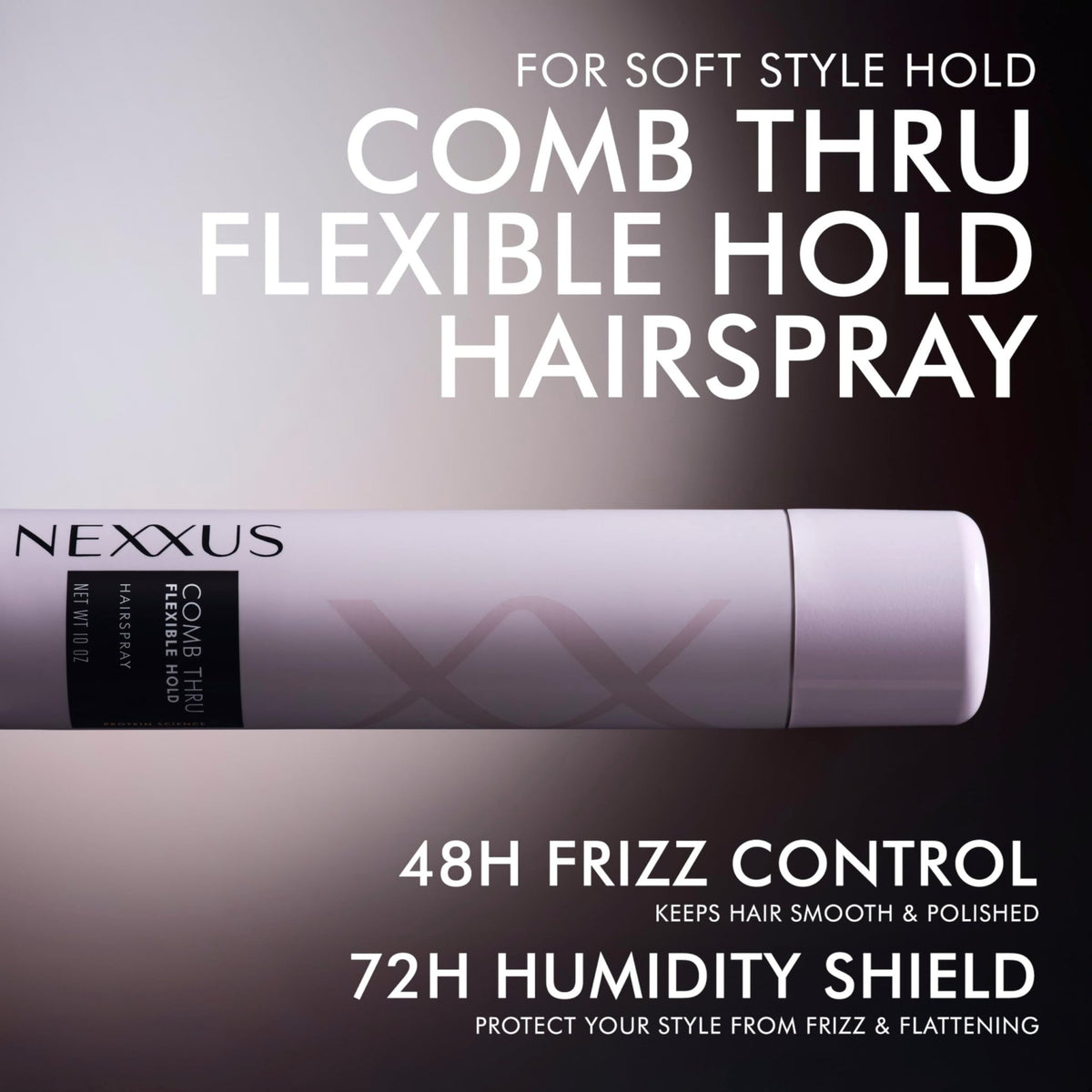 Nexxus Styling Spray Comb Thru Finish Flexible Hold Hairspray Powered by STYLEPROTECT Technology 10 oz - FENGGESTORE20
