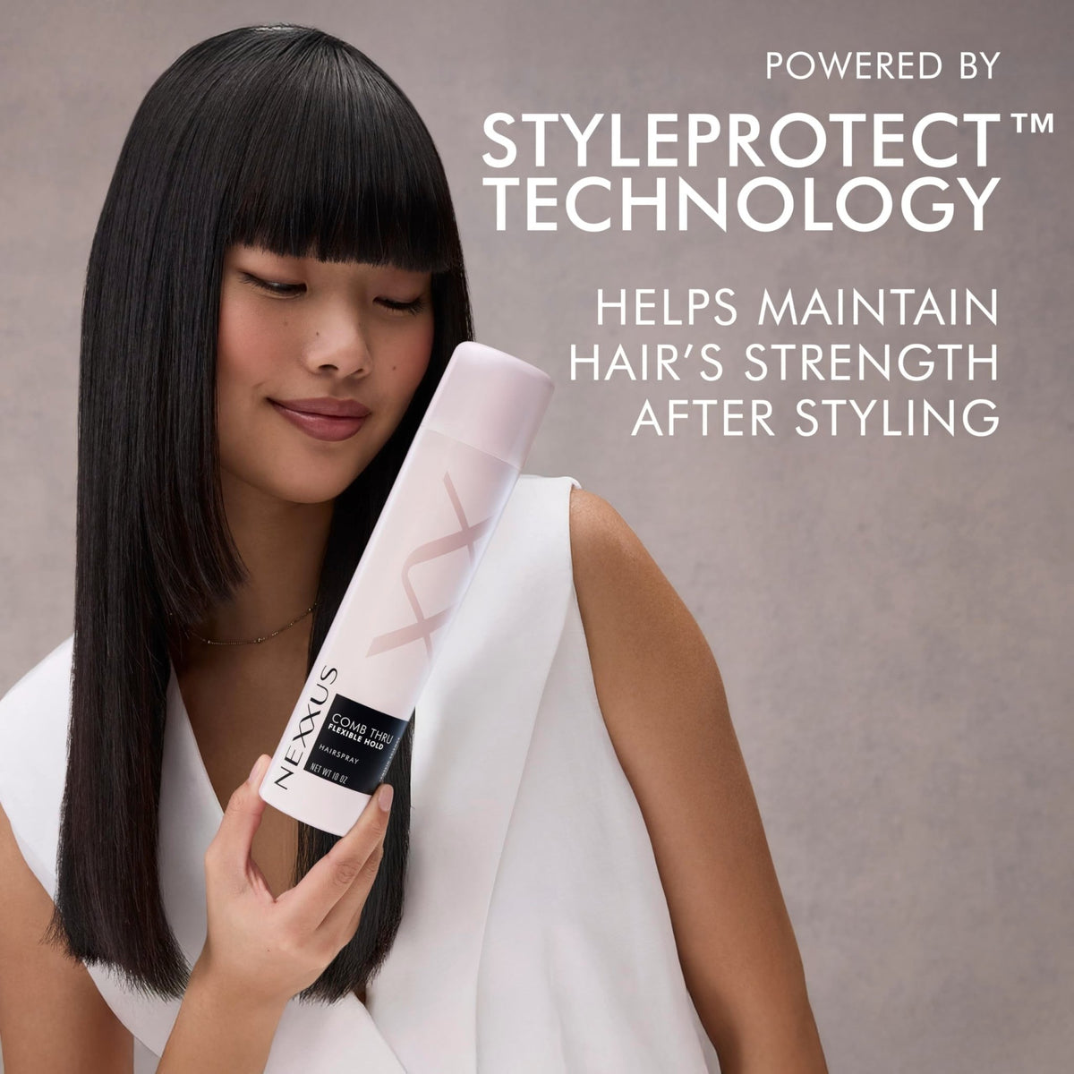 Nexxus Styling Spray Comb Thru Finish Flexible Hold Hairspray Powered by STYLEPROTECT Technology 10 oz - FENGGESTORE20