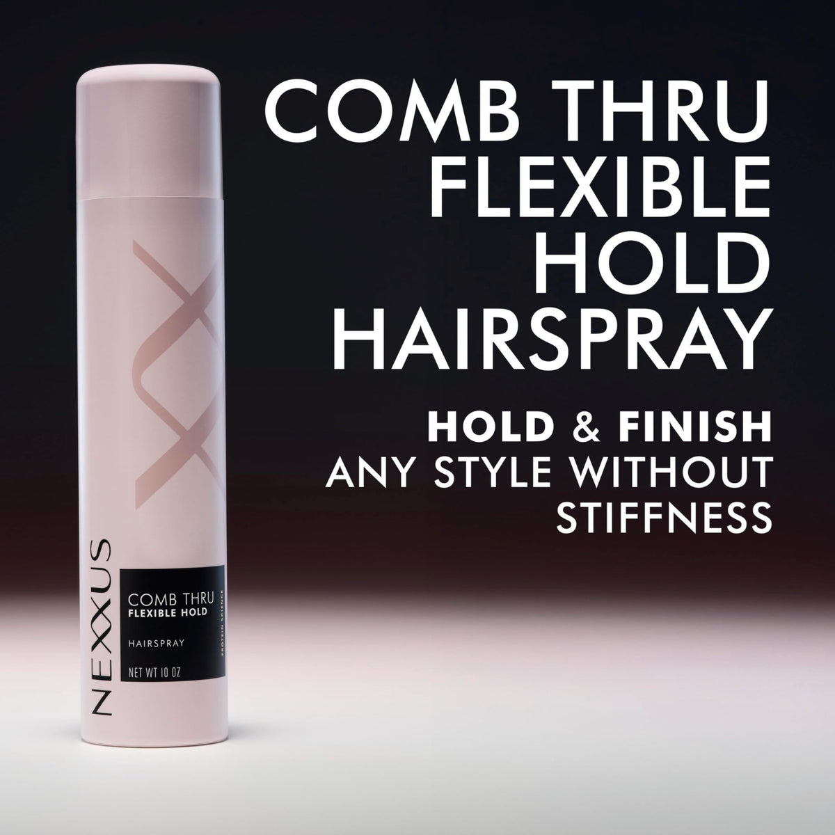 Nexxus Styling Spray Comb Thru Finish Flexible Hold Hairspray Powered by STYLEPROTECT Technology 10 oz - FENGGESTORE20