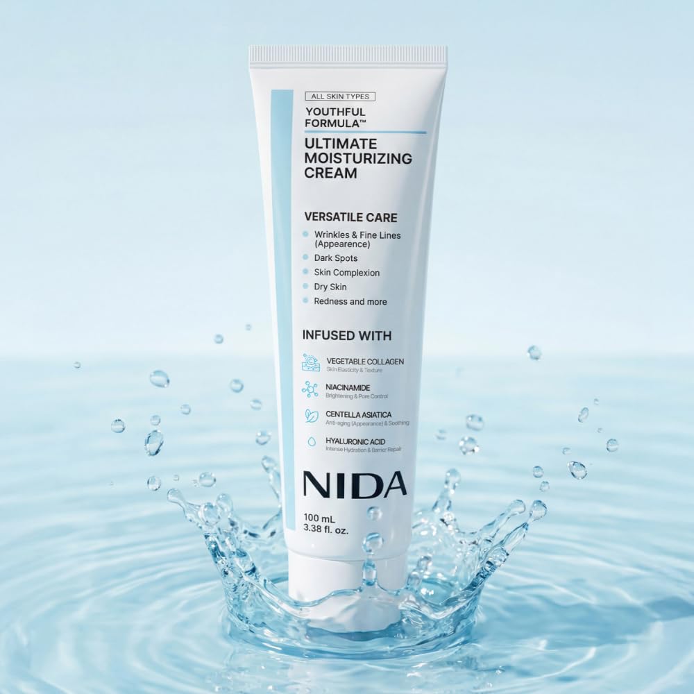 NIDA Youthful Formula™ Ultimate Moisturizing Cream | Centella Asiatica, Niacinamide, Hyaluronic Acid, Collagen | Wrinkles, Fine Lines - FENGGESTORE20