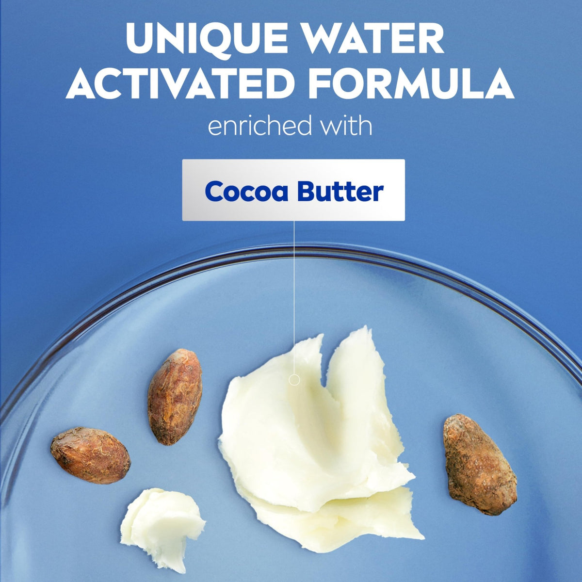NIVEA Cocoa Butter In Shower Lotion, Water Activated In Shower Moisturizer for Dry Skin to Very Dry Skin, 13.5 FL OZ Bottle - FENGGESTORE20