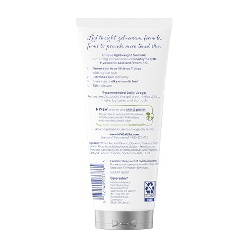 NIVEA Skin Firming & Toning Body Gel Cream with Q10, Hyaluronic Acid and Vitamin C - FENGGESTORE20
