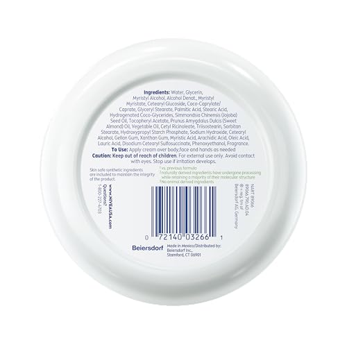 NIVEA Soft Refreshingly Soft Moisturizing Cream, Lightweight Body Moisturizer for Face, Body and Hands, Body Cream Enriched - FENGGESTORE20