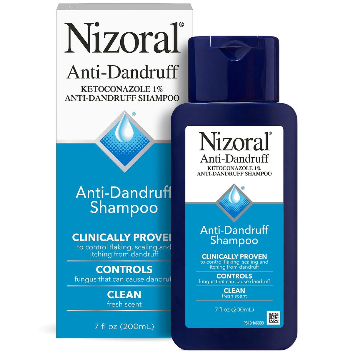 Nizoral Anti-Dandruff Shampoo with 1% Ketoconazole, Fresh Scent, 7 Fl Oz - FENGGESTORE20