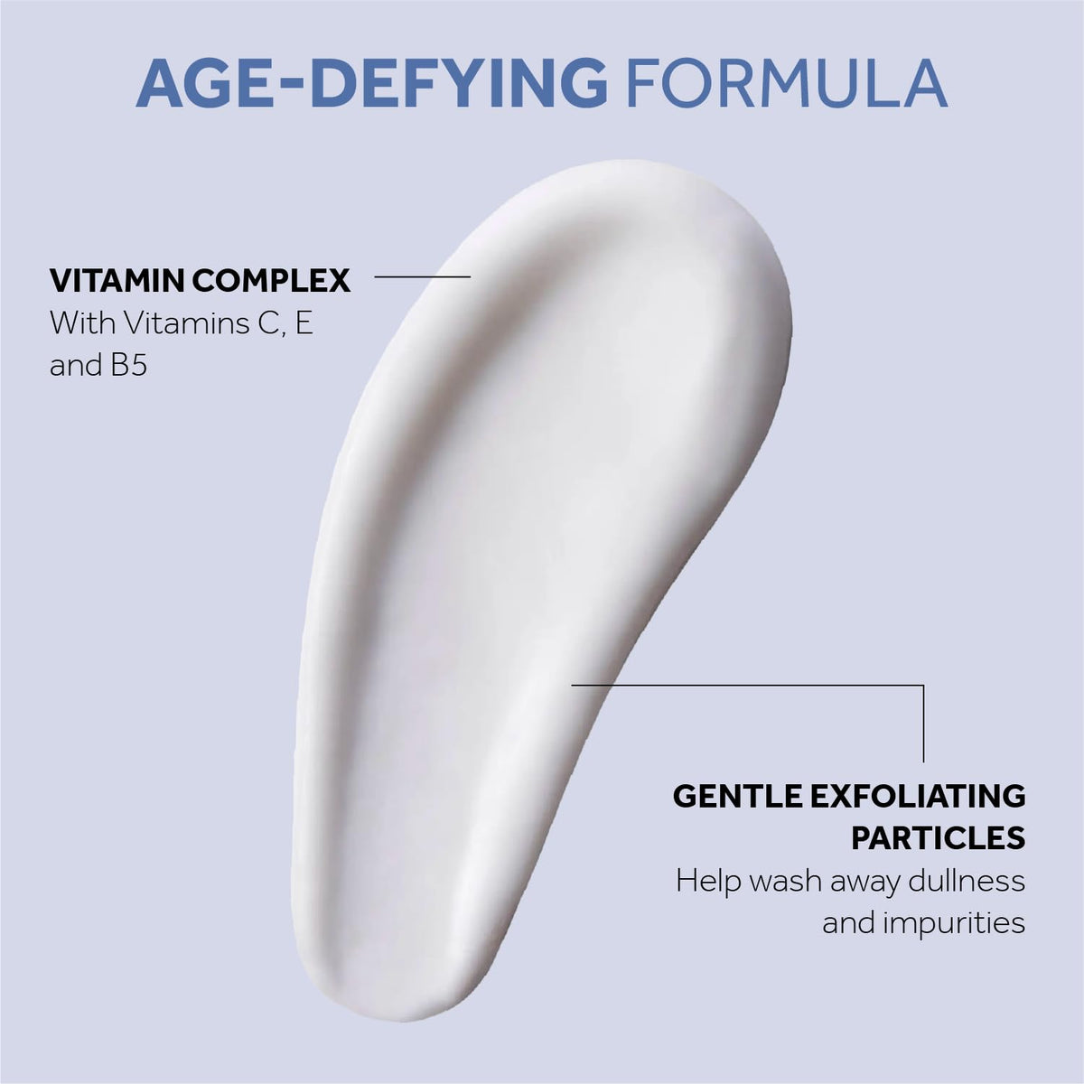 No7 Lift & Luminate Dual Action Cleansing & Exfoliating Face Wash - Gentle Face Exfoliator with Vitamin C, E & B5 - FENGGESTORE20