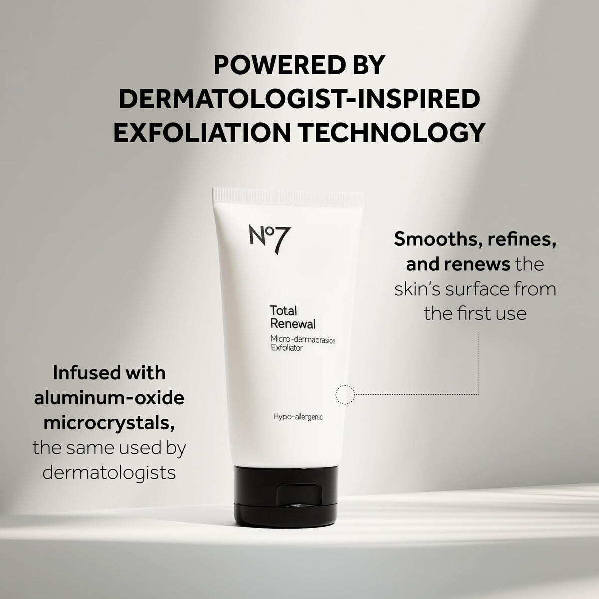 No7 Microdermabrasion Total Renewal Face Scrub - Exfoliating Face Wash & Dark Spot Corrector for Sensitive Skin - FENGGESTORE20