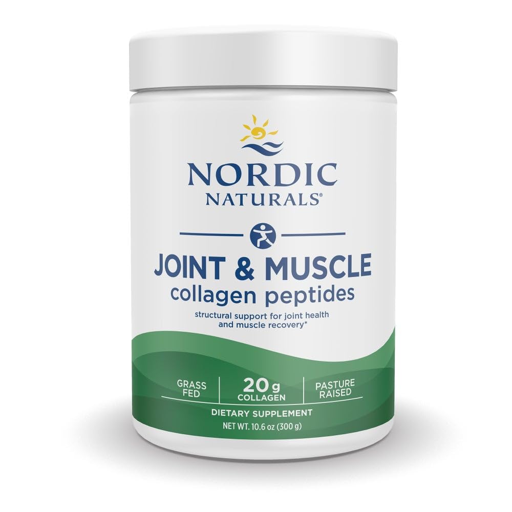 Nordic Naturals Joint & Muscle Collagen Peptides, Unflavored - 10.6 Ounces - Collagen Supplement for Skin Health and Joint Mobility - 15 Servings - FENGGESTORE20