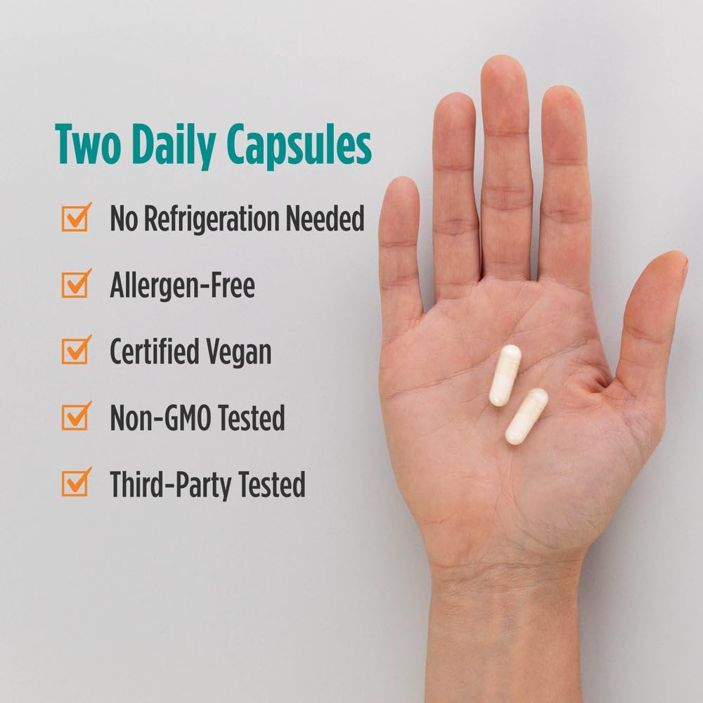 Nordic Naturals Nordic Flora Probiotic Daily - 60 Capsules - 4 Probiotic Strains with 12 Billion Cultures - Optimal Wellness, Immune Support, Digestive Health - Non-GMO, Vegan - 30 Servings - FENGGESTORE20
