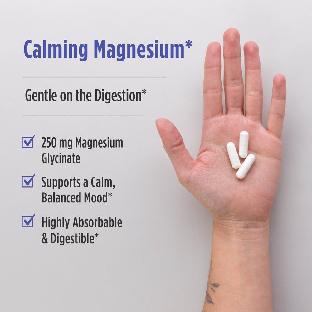Nordic Naturals Vegetarian Magnesium Glycinate Capsules, Unflavored, 90 Count - 250mg Magnesium per Serving - Highly Bioavailable Support for Muscle & Cardiovascular - FENGGESTORE20