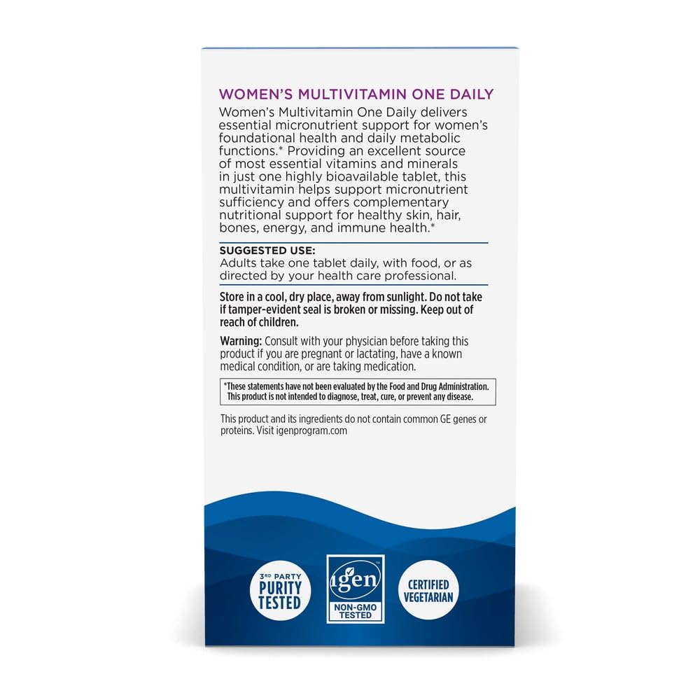 Nordic Naturals Women’s Multivitamin One Daily - Skin, Hair, Energy, & Bone Support - Immunity Supplement - 20 Essential Nutrients - 30 Tablets - 30 Servings - FENGGESTORE20