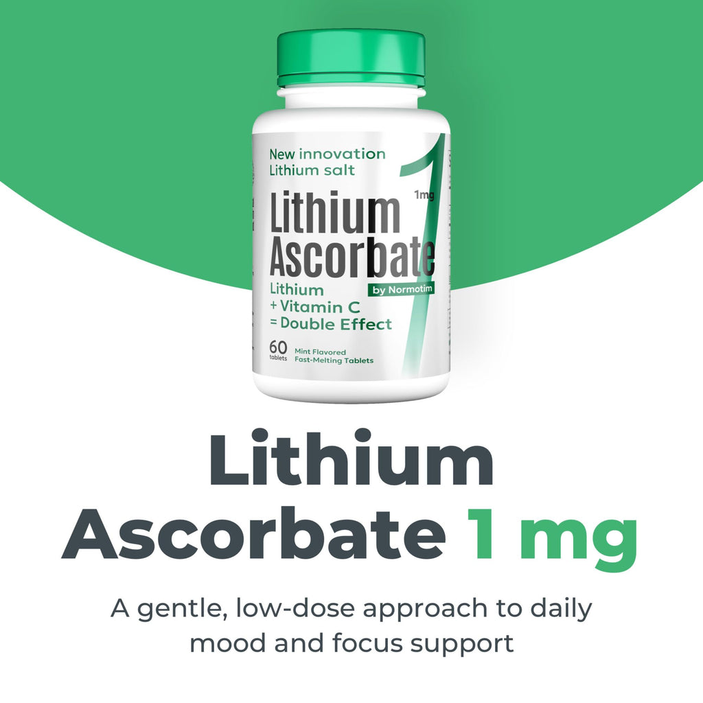 NORMOTIM Lithium Supplement 1 mg Tablets – Non-Drowsy Calm & Focus Support – Memory & Mental Clarity – Fast Dissolve – Compare to Lithium Orotate - FENGGESTORE20