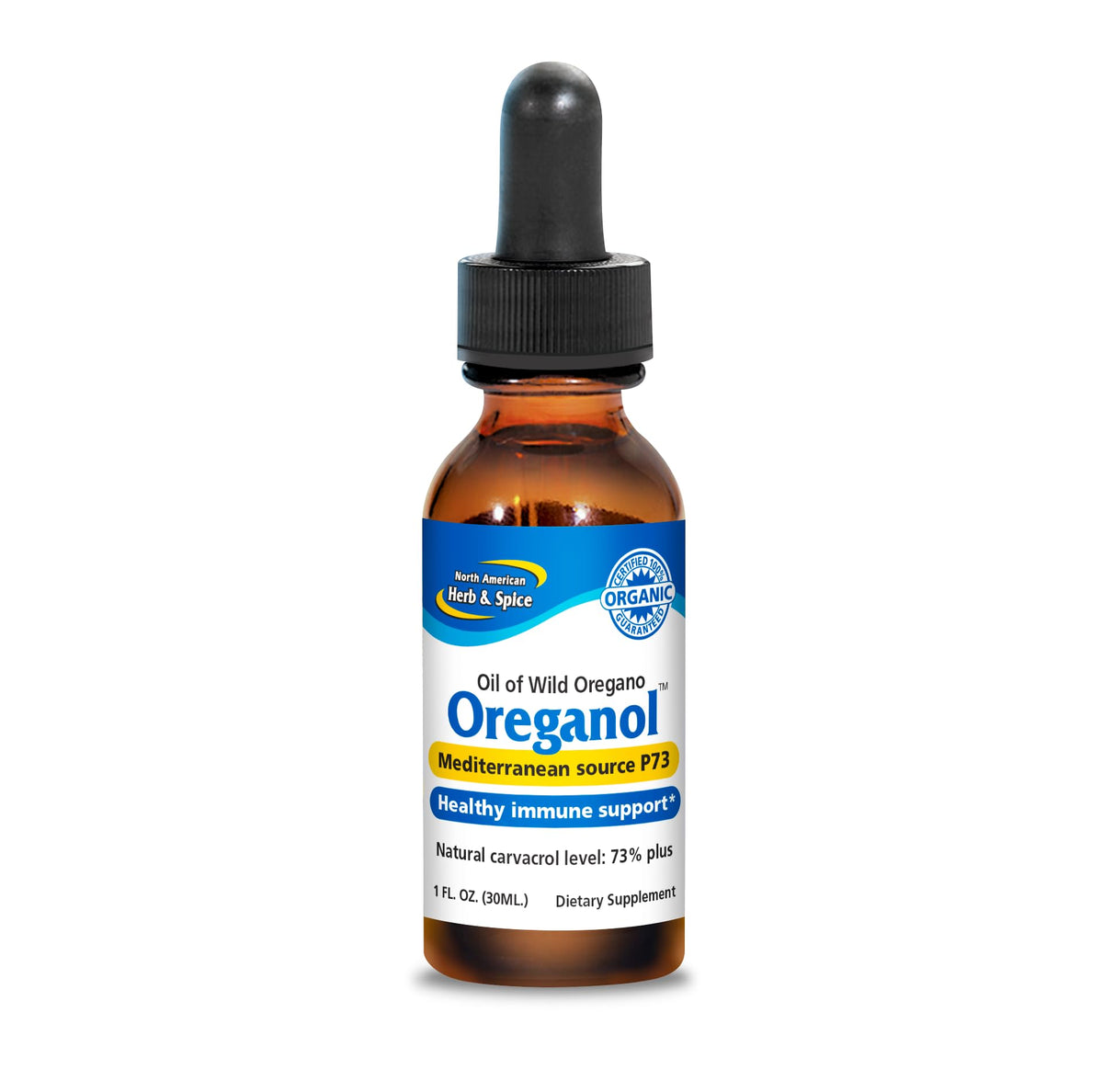 NORTH AMERICAN HERB & SPICE Oreganol - 1 fl. oz. - Unprocessed, Wild, Organic Oregano Oil - FENGGESTORE20