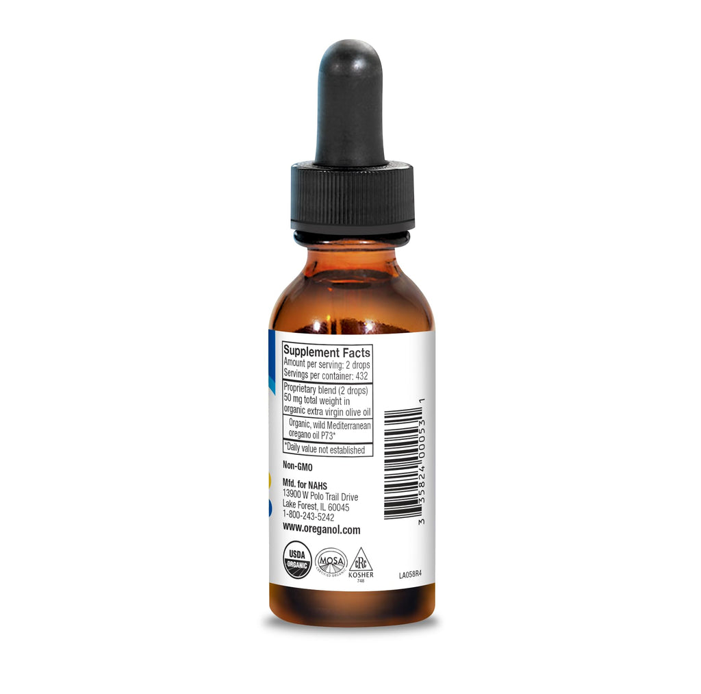 NORTH AMERICAN HERB & SPICE Oreganol - 1 fl. oz. - Unprocessed, Wild, Organic Oregano Oil - FENGGESTORE20