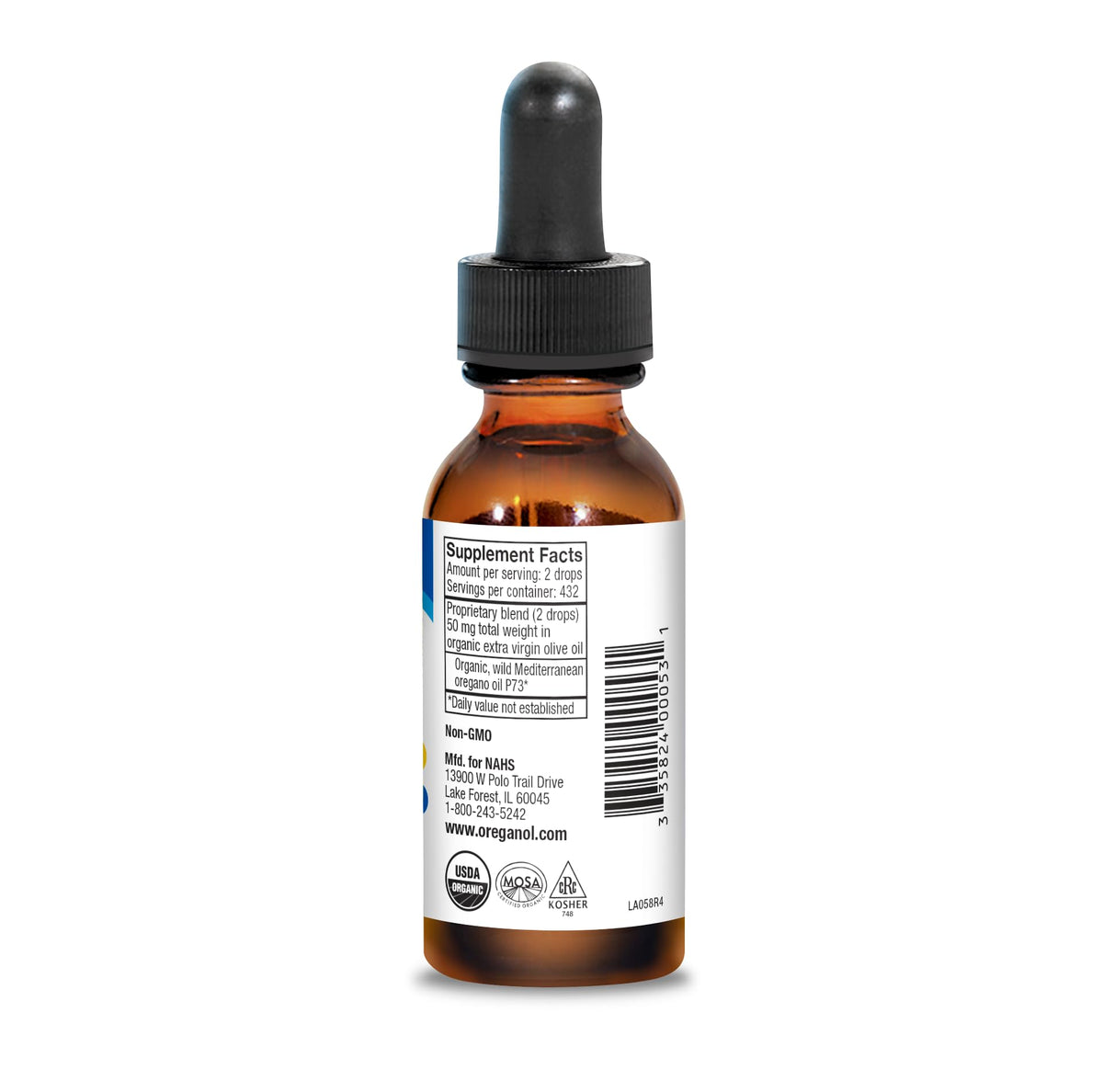 NORTH AMERICAN HERB & SPICE Oreganol - 1 fl. oz. - Unprocessed, Wild, Organic Oregano Oil - FENGGESTORE20