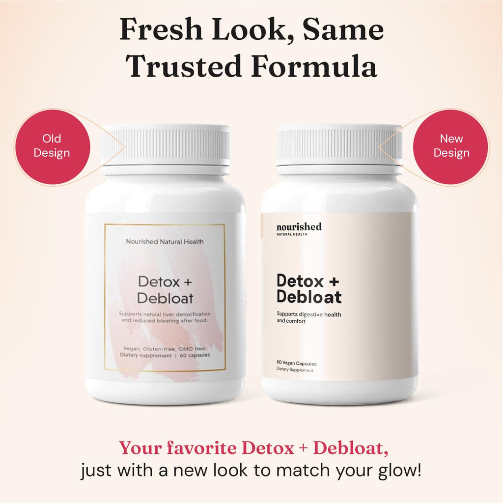 Nourished Natural Health Detox + Debloat - Detox Cleanse and Bloating Relief for Women - Liver and Digestive Support with Milk Thistle - FENGGESTORE20
