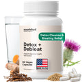 Nourished Natural Health Detox + Debloat - Detox Cleanse and Bloating Relief for Women - Liver and Digestive Support with Milk Thistle, Dandelion, Fennel & Turmeric - FENGGESTORE20