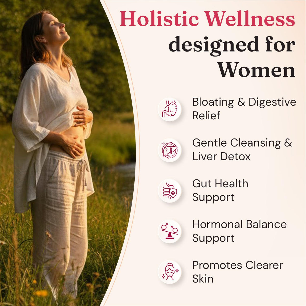 Nourished Natural Health Detox + Debloat - Detox Cleanse and Bloating Relief for Women - Liver and Digestive Support with Milk Thistle, Dandelion, Fennel & Turmeric - FENGGESTORE20