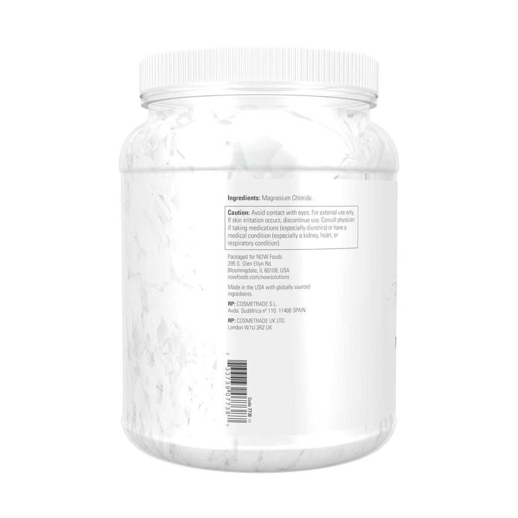 NOW Foods Solutions, Magnesium Flakes, 100% Pure, from the Ancient Zechstein Seabed, Highly Concentrated, 54-Ounce - FENGGESTORE20