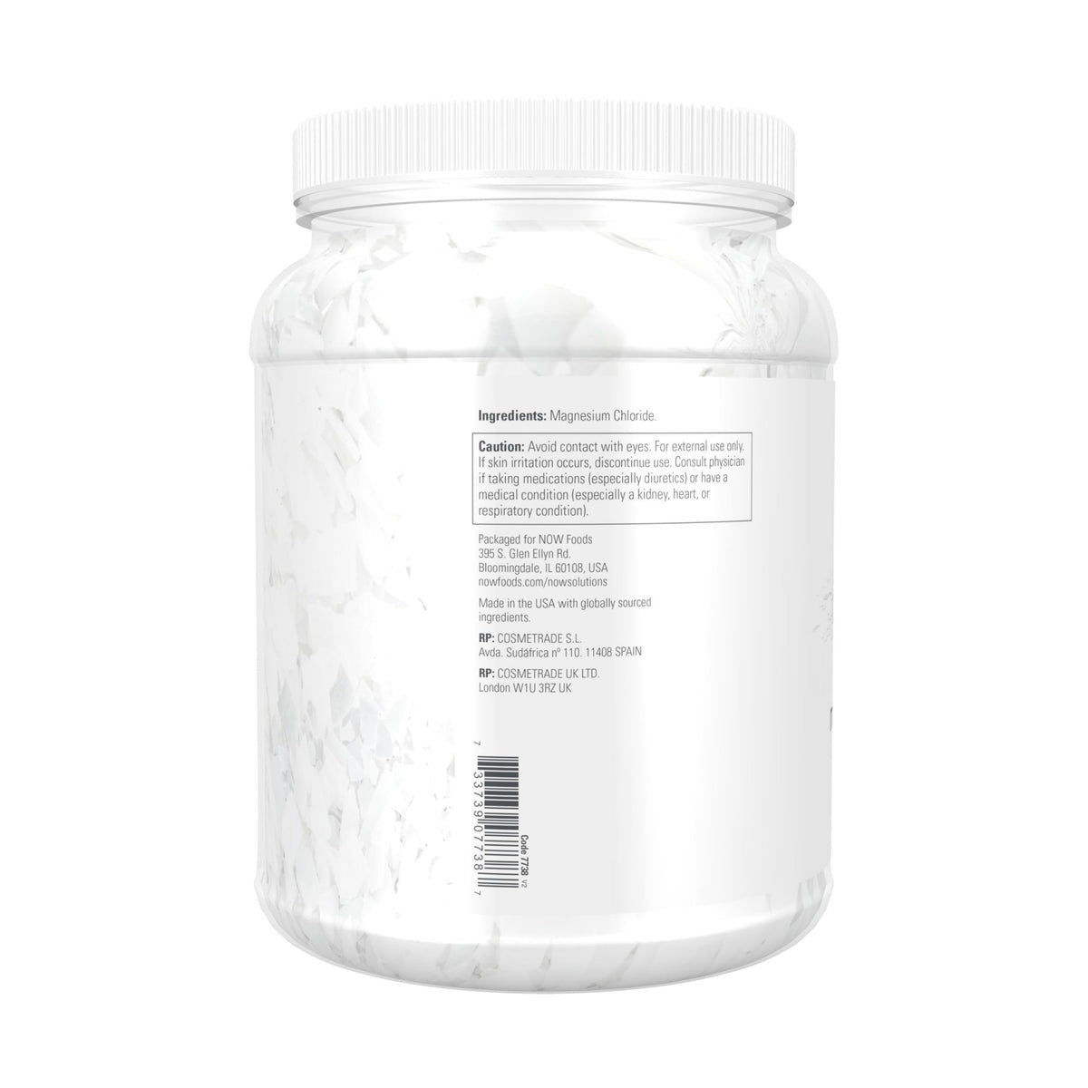 NOW Foods Solutions, Magnesium Flakes, 100% Pure, from the Ancient Zechstein Seabed, Highly Concentrated, 54-Ounce - FENGGESTORE20