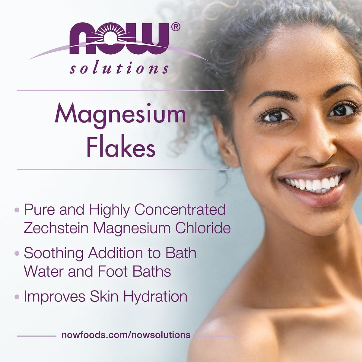 NOW Foods Solutions, Magnesium Flakes, 100% Pure, from the Ancient Zechstein Seabed, Highly Concentrated, 54-Ounce - FENGGESTORE20