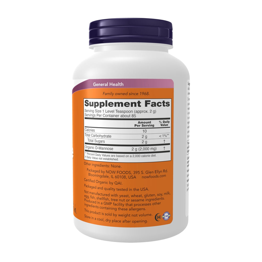 NOW Foods Supplements, D-Mannose Powder, Non-GMO Project Verified, Healthy Urinary Tract*, 6-Ounce - FENGGESTORE20