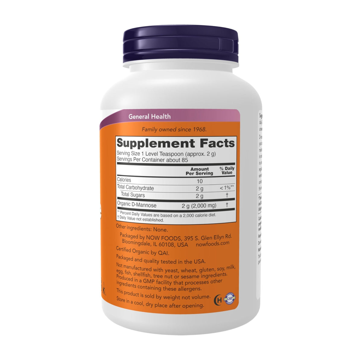 NOW Foods Supplements, D-Mannose Powder, Non-GMO Project Verified, Healthy Urinary Tract*, 6-Ounce - FENGGESTORE20