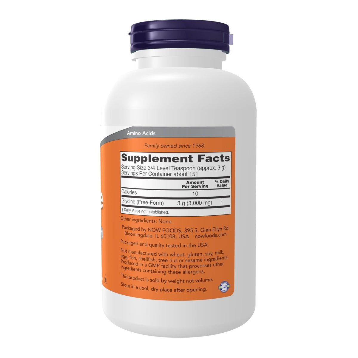 NOW Foods Supplements, Glycine Pure Powder, Promotes Restful Sleep*, Neurotransmitter Support*, 1-Pound - FENGGESTORE20