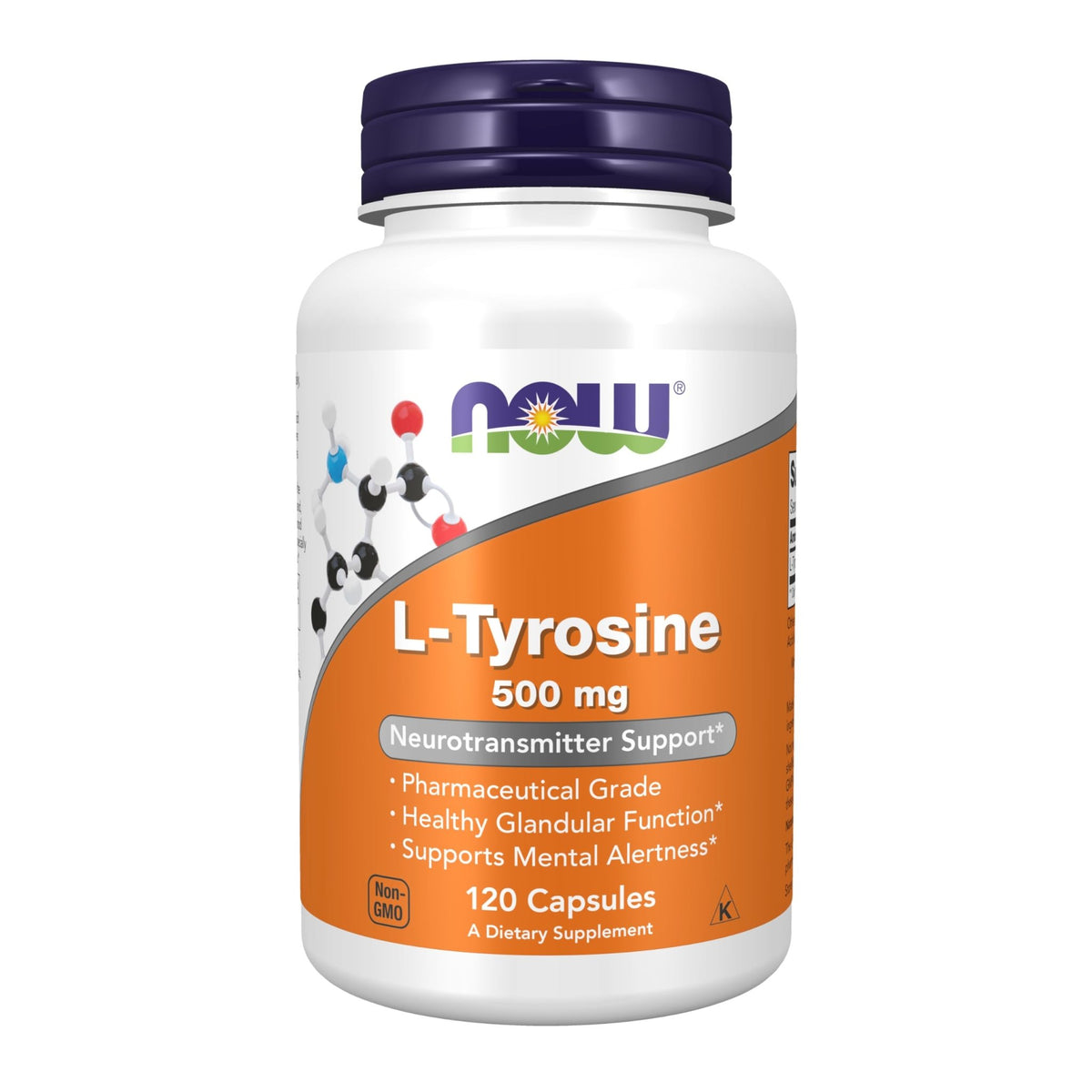 NOW Supplements, L-Tyrosine 500 mg, Supports Mental Alertness*, Neurotransmitter Support*, 120 Capsules - FENGGESTORE20