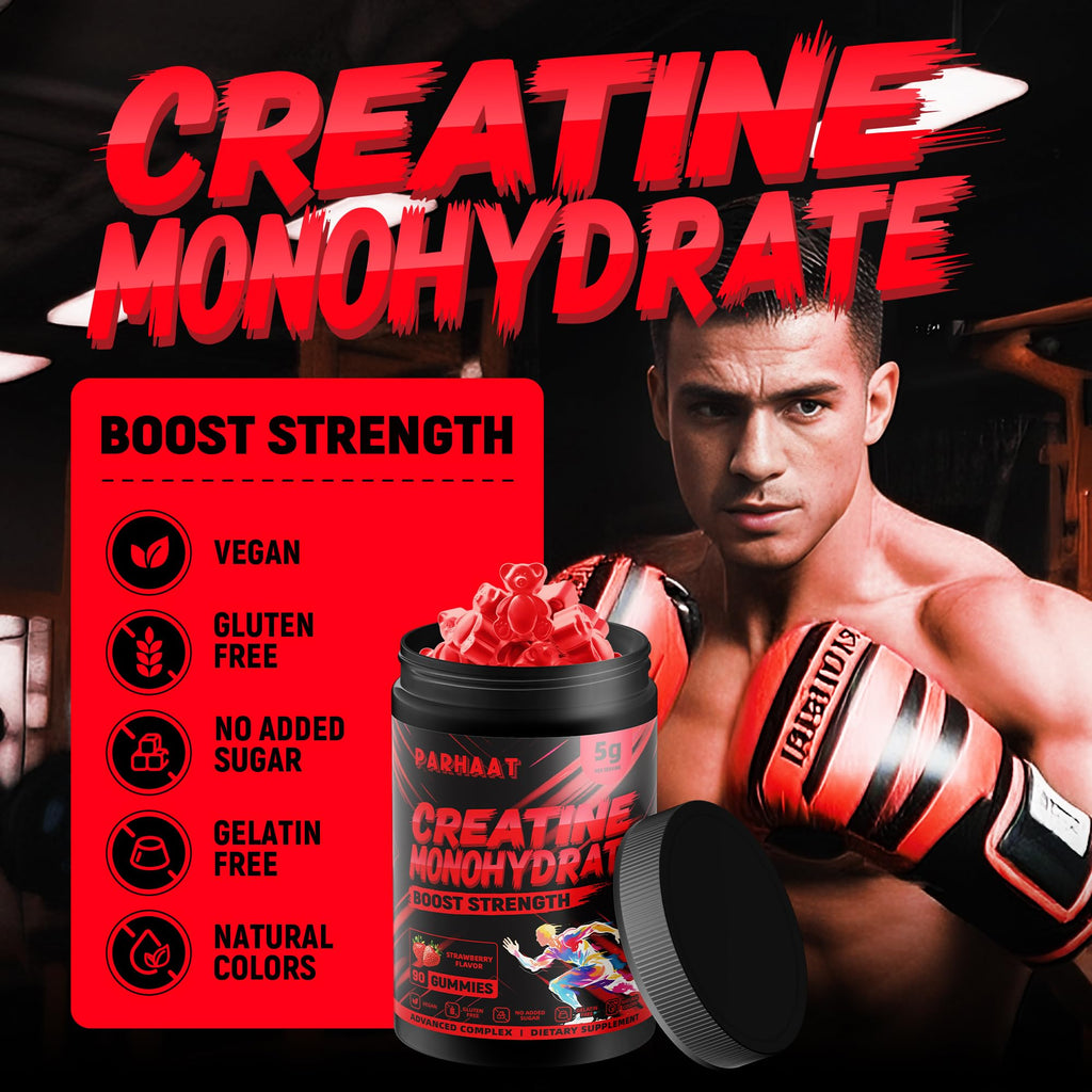 NSF Certified Creatine Gummy - Creatine Monohydrate Gummies 5g for Men & Women - Boost Focus,Strength, and Endurance, Vegan, Gluten-Free, Non-GMO, 2.5 Gram Creatine - FENGGESTORE20